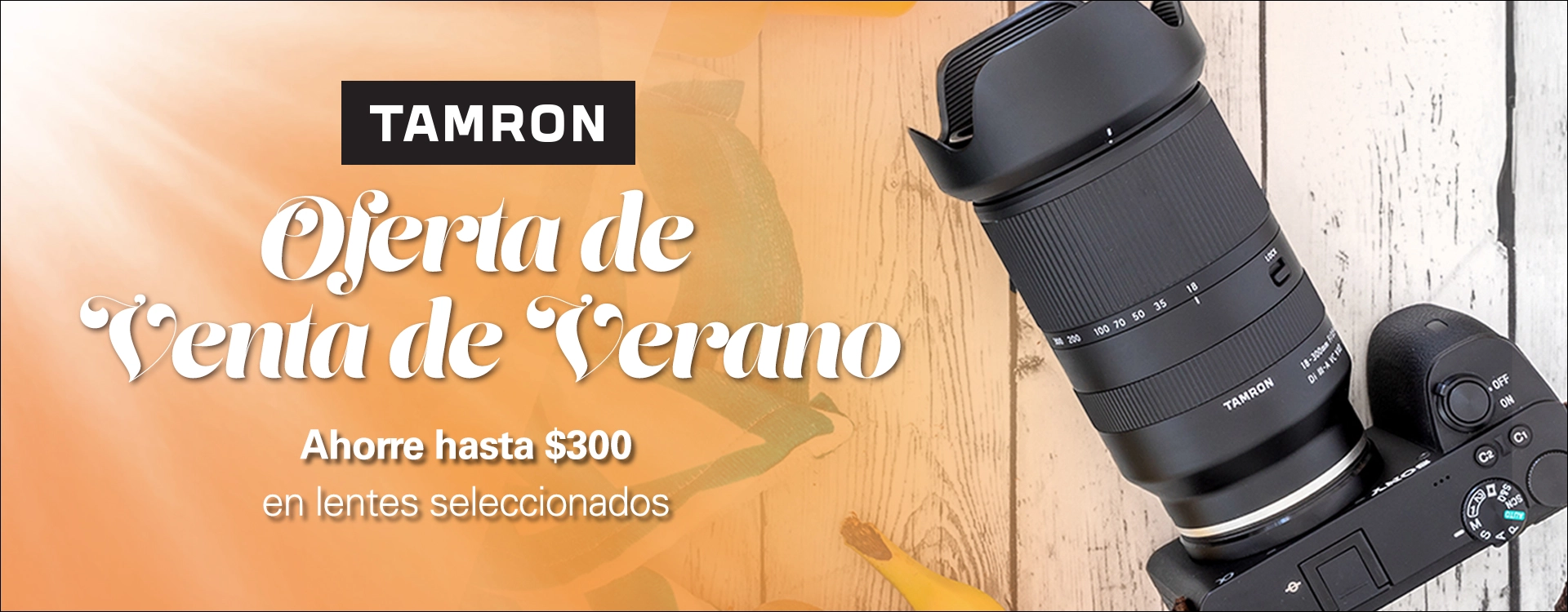 Banners de ahorro instantáneo Tamron