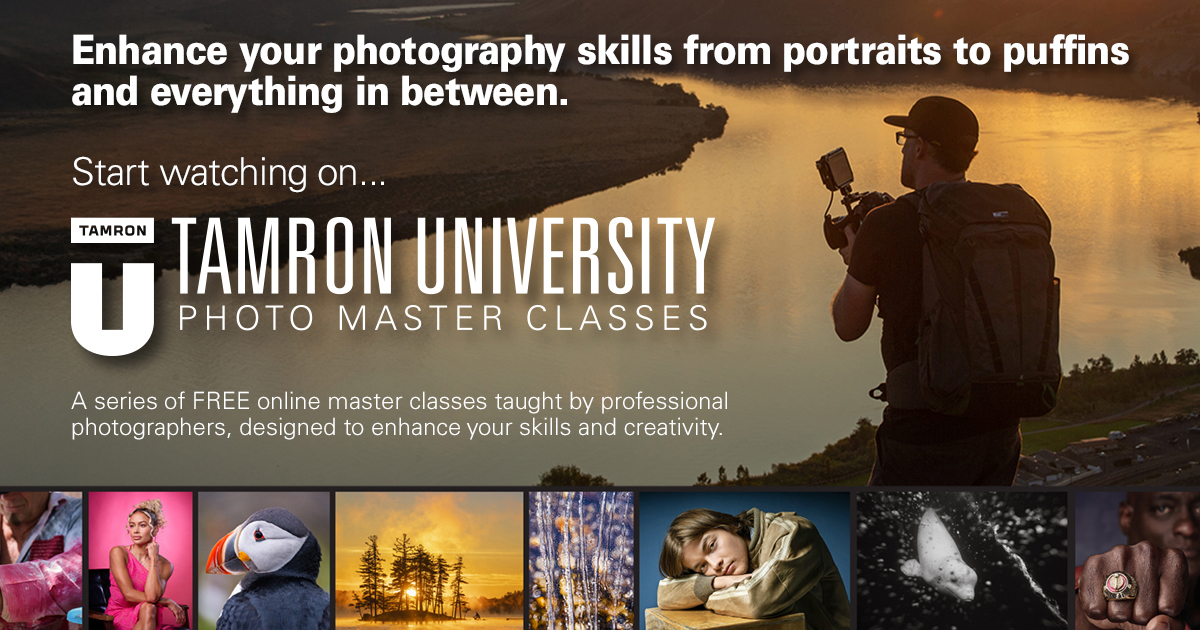 Clases magistrales de fotografía de la Universidad Tamron