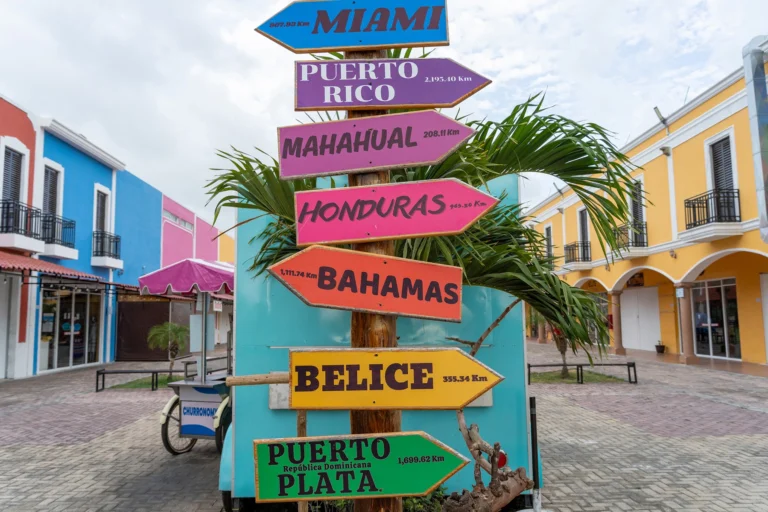 Colorful street signs in Cozumel taken with the Tamron 28-300mm.