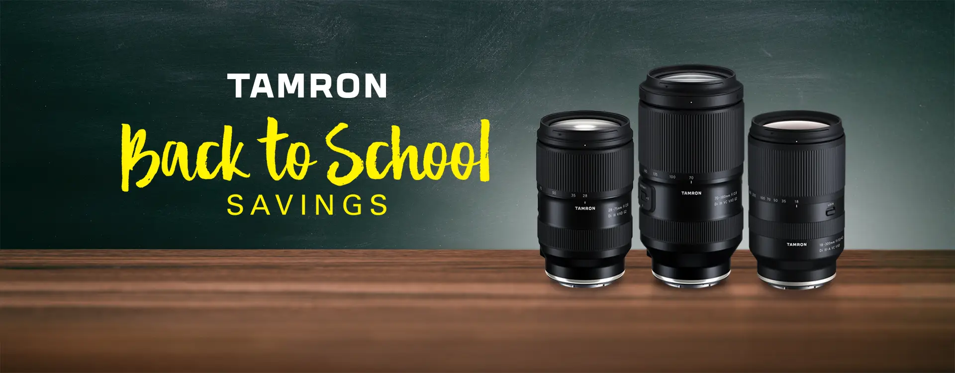Tamron Back to School Instant Savings
