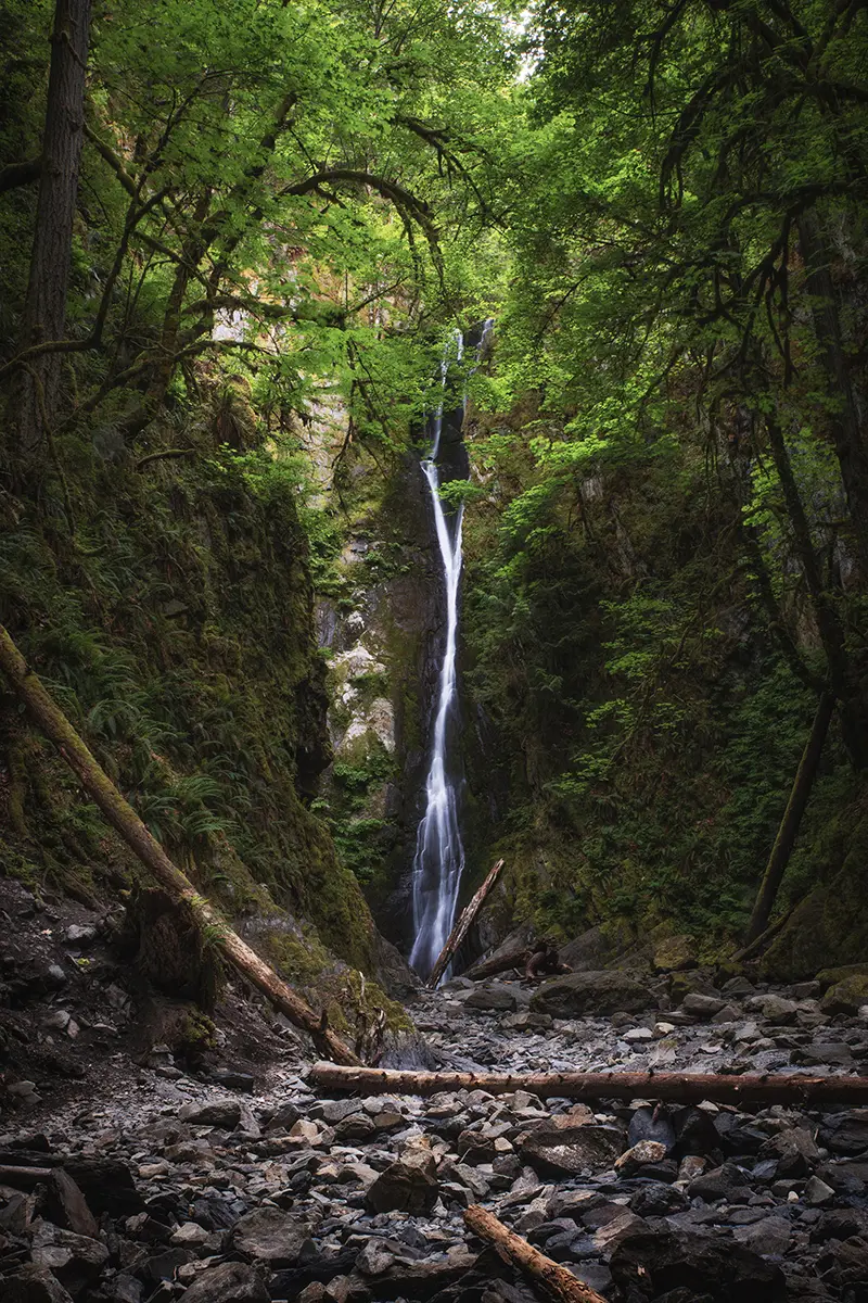 Les chutes du Niagara, dans le parc provincial de Goldstream, figurent en tête de liste des sites photographiques de l'île de Vancouver.