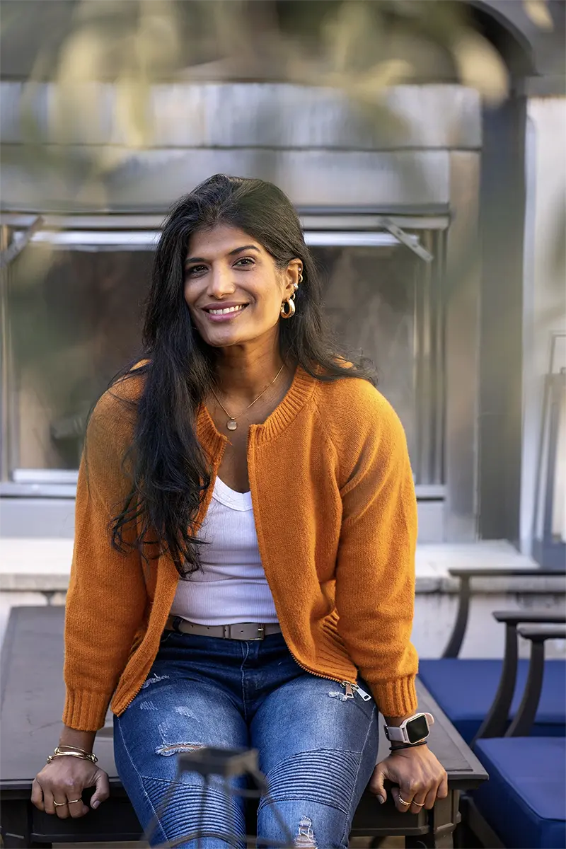 Environmental portrait at a winery photographed with the Tamron 35-100mm F/2.8 Di III VXD lens during a vacation.