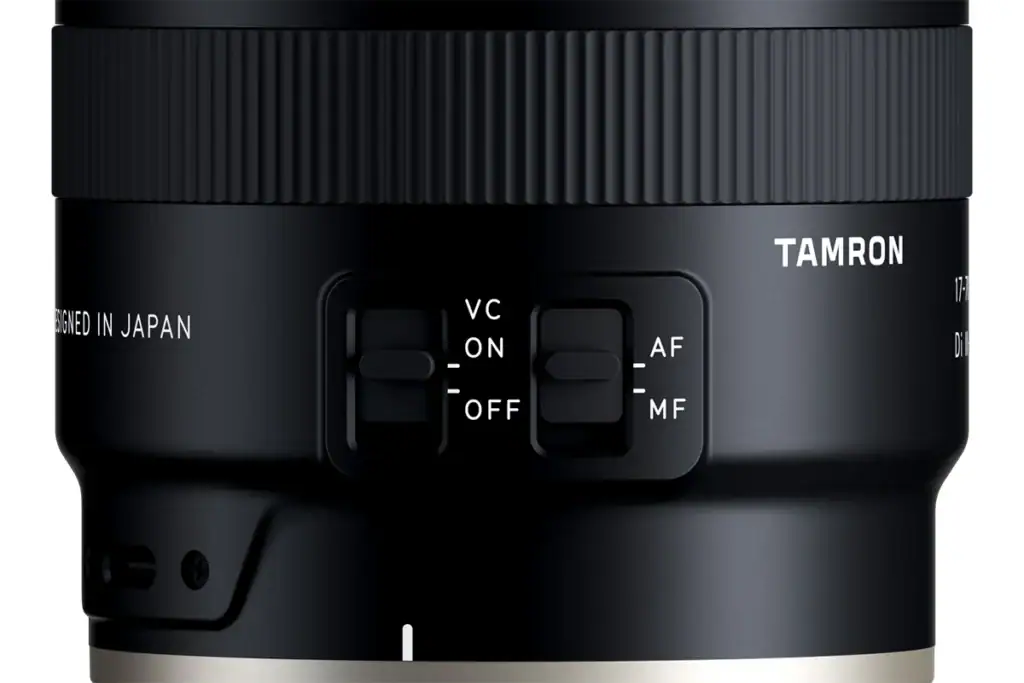AF/MF switch and VC ON/OFF switch for CANON RF mount