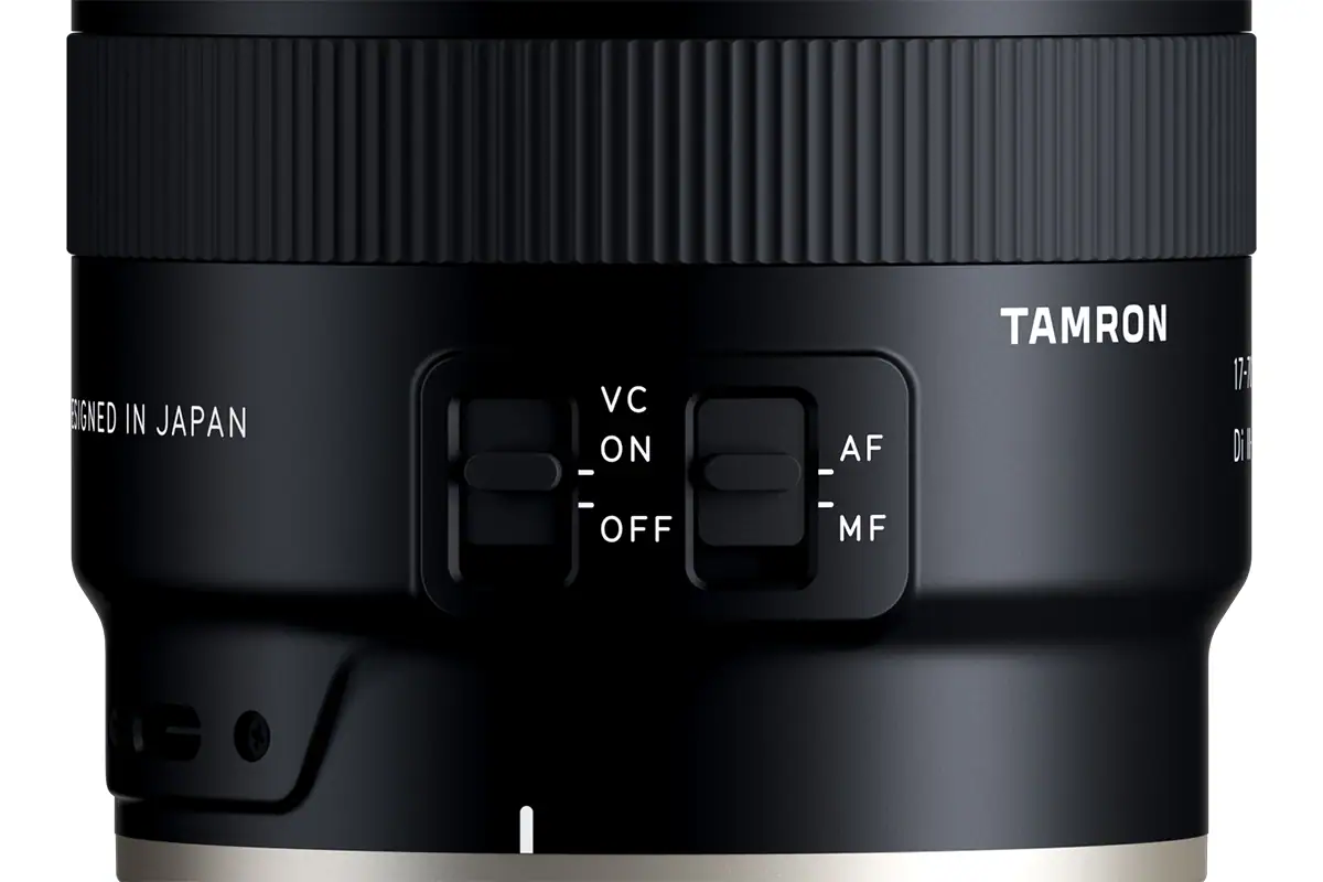 AF/MF switch and VC ON/OFF switch for CANON RF mount