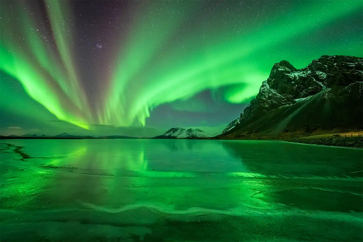 Northern Lights over Iceland photographed with the Tamron 12-20mm F2.8.