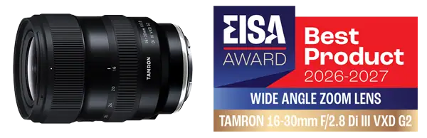 A lente Tamron 16-30 mm G2 ganha o prêmio EISA